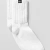 Calze unisex a mezzo gambale con elastico - White