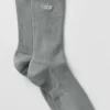 Calze unisex a mezzo gambale dal design sobrio - Grigio lunare