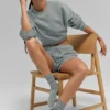 Calze unisex a mezzo gambale dal design sobrio - Grigio lunare