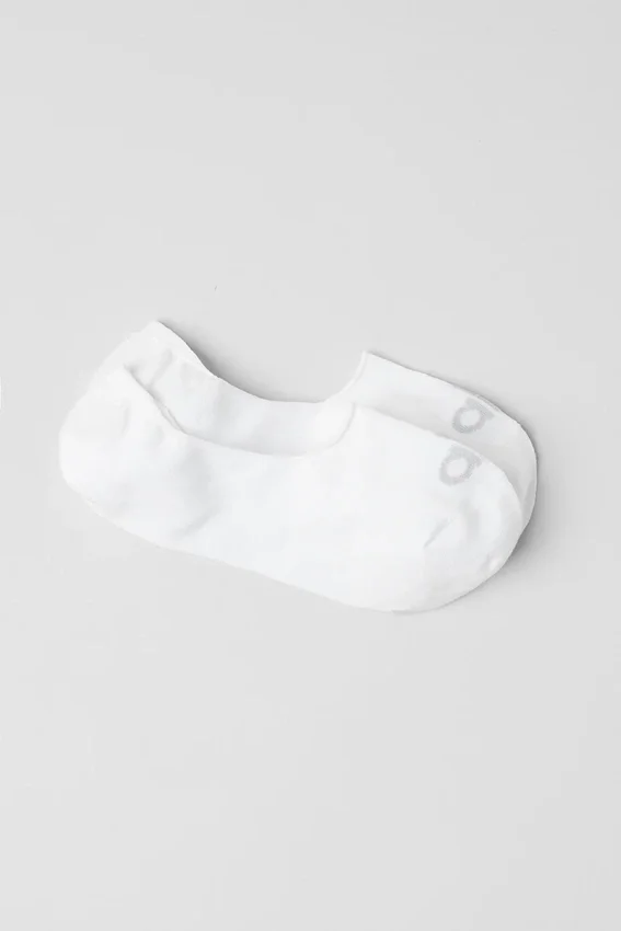 Calze unisex a vista nascosta - Bianco/Grigio tortora