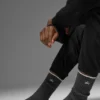 Calze unisex in misto lana e cashmere con effetto leggermente smerigliato - Grigio ardesia scuro/Avorio