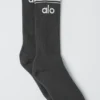 Calze unisex Throwback - Antracite/Bianco