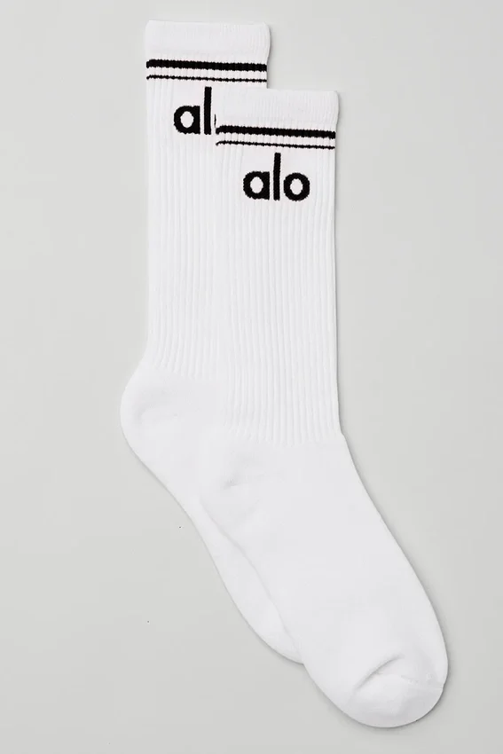 Calze unisex Throwback - Bianco/Nero