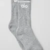 Calze unisex Throwback - Grigio melange sportivo/Bianco