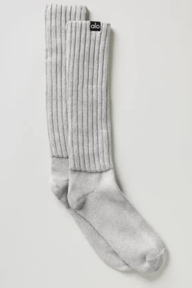 Calze unisex Washed Scrunch - Grigio sfumato