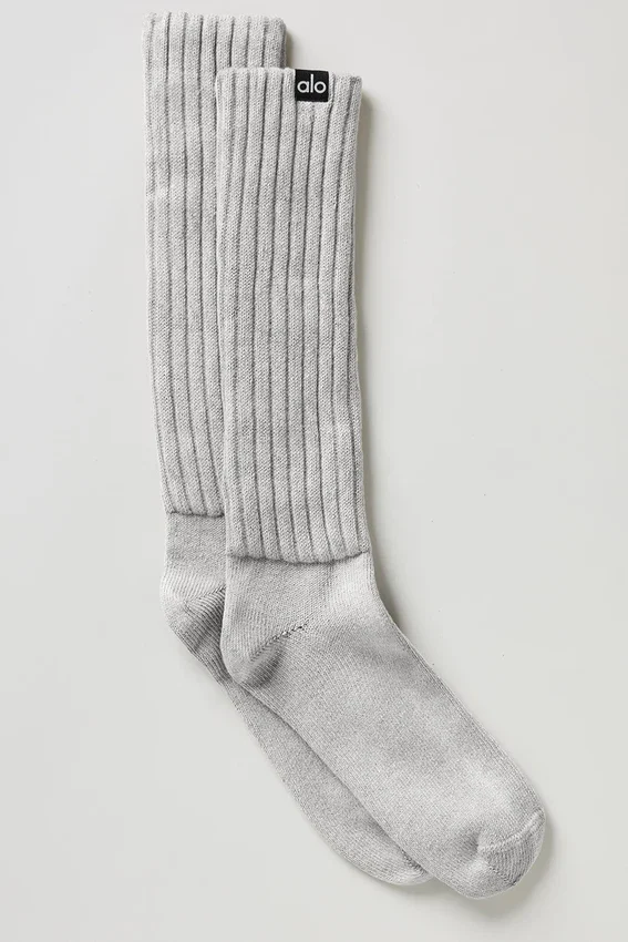 Calze unisex Washed Scrunch - Grigio sfumato