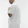 Camicia a maniche corte abbottonata Linen Days - Bianco