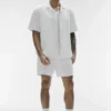Camicia a maniche corte abbottonata Linen Days - Bianco