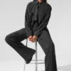 Camicia a maniche lunghe con bottoni Dreamscape - Nero