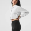 Camicia corta abbottonata “Take Me Out” - Bianca