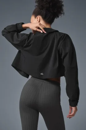 Camicia corta abbottonata “Take Me Out” – Nero