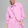 Camicia in cotone Real Deal con bottoni a maniche lunghe - Rosa Candy Heart