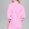 Camicia in cotone Real Deal con bottoni a maniche lunghe - Rosa Candy Heart