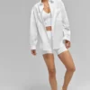 Camicia in cotone Real Deal con bottoni e maniche lunghe - Bianco