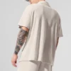 Camicia in spugna Coastal con bottoni - Colore osso