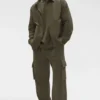 Camicia oversize Torrent - Olive Tree