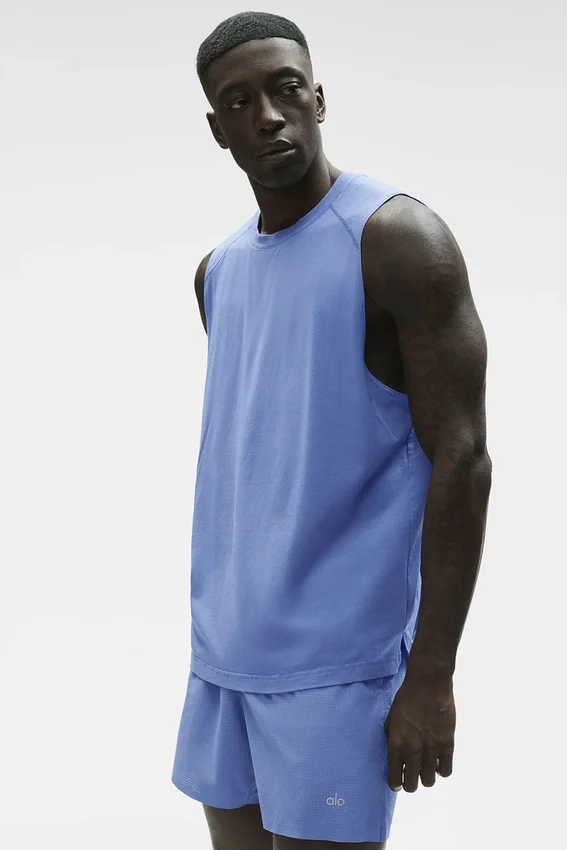 Canotta Alo Vapor Muscle - Blu Provenza