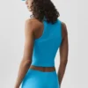Canotta Alosoft Level Up con zip integrale - Blu azzurro