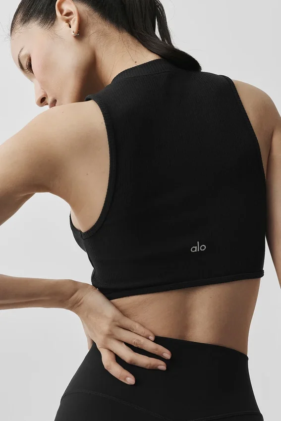 Canotta Benessere Rib Flaunt - Nera