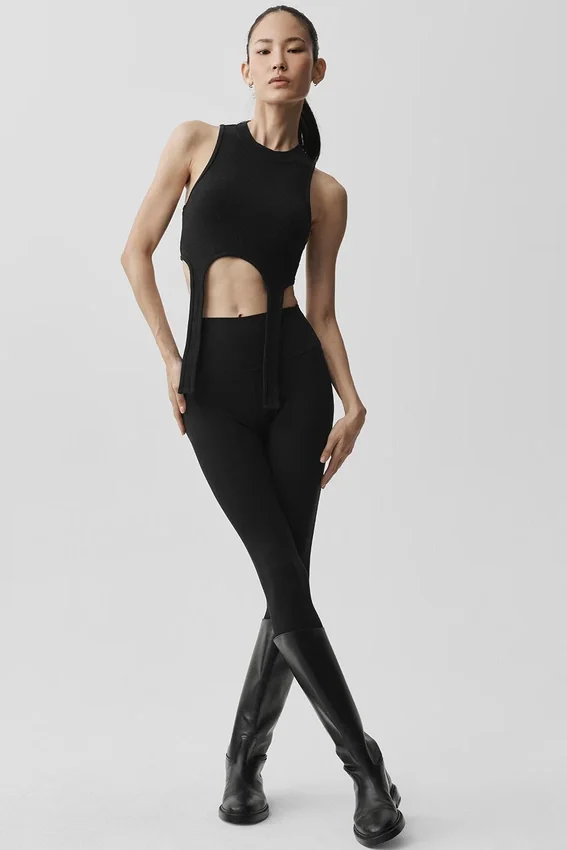 Canotta Benessere Rib Flaunt - Nera