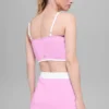 Canotta con reggiseno aerodinamico Airbrush - Rosa Candy Heart/Bianco