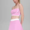 Canotta con reggiseno aerodinamico Airbrush - Rosa Candy Heart/Bianco