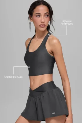 Canotta con reggiseno Airlift Super Sleek – Antracite