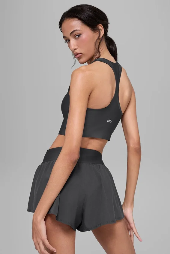 Canotta con reggiseno Airlift Super Sleek - Antracite