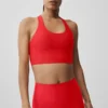 Canotta con reggiseno Airlift Super Sleek - Rosso brillante