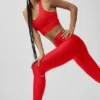Canotta con reggiseno Airlift Super Sleek - Rosso brillante