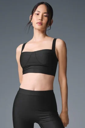 Canotta con reggiseno Airlift Turn It Up - Nero