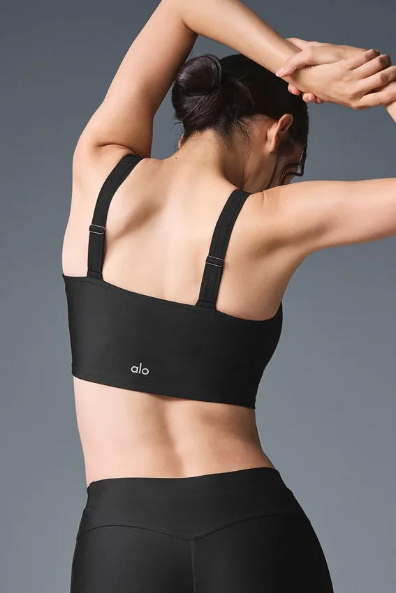 Canotta con reggiseno Airlift Turn It Up - Nero