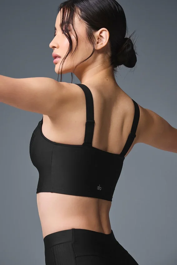 Canotta con reggiseno Airlift Turn It Up - Nero
