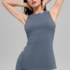 Canotta con reggiseno integrato a lunghezza intera Alo Softsculpt Precision - Bluestone