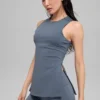 Canotta con reggiseno integrato a lunghezza intera Alo Softsculpt Precision - Bluestone