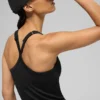 Canotta con reggiseno integrato a maniche lunghe Favorite senza cuciture a costine - Nero