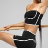 Canotta con reggiseno integrato Airbrush Streamlined - Nero/Bianco