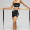 Canotta con reggiseno integrato Airbrush Streamlined - Nero/Bianco