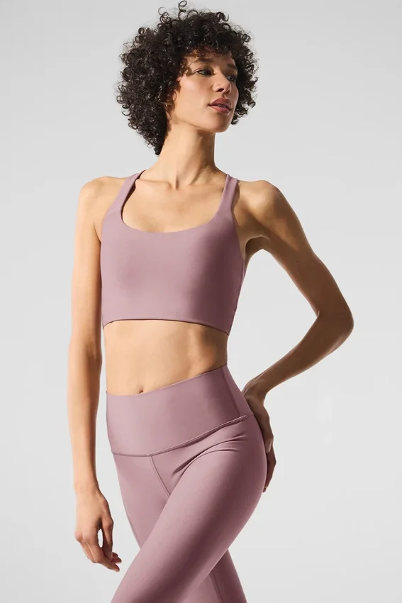 Canotta con reggiseno integrato Airlift Sleek - Smoky Quartz