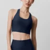 Canotta con reggiseno integrato Airlift Super Sleek - Blu navy