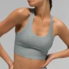 Canotta con reggiseno integrato Airlift Super Sleek - Grigio lunare