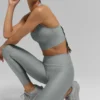 Canotta con reggiseno integrato Airlift Super Sleek - Grigio lunare