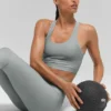 Canotta con reggiseno integrato Airlift Super Sleek - Grigio lunare
