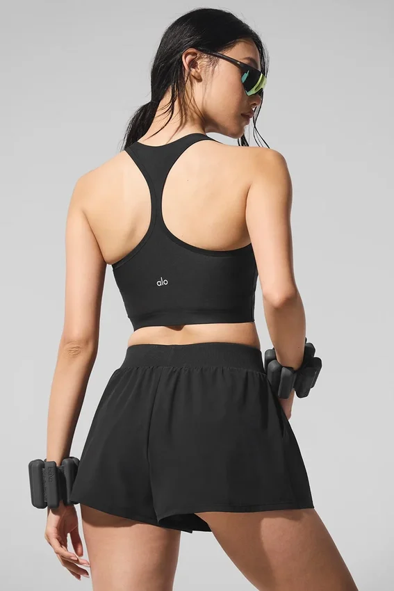 Canotta con reggiseno integrato Airlift Super Sleek - Nero