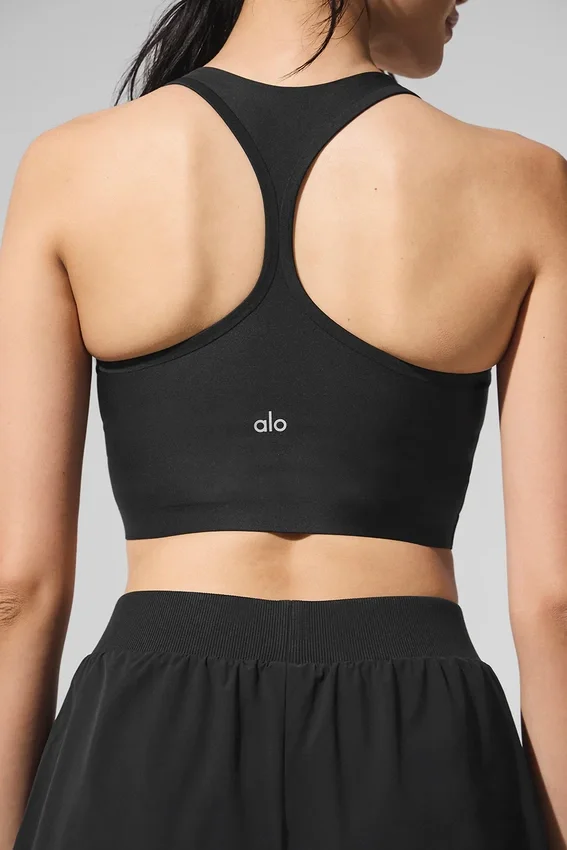 Canotta con reggiseno integrato Airlift Super Sleek - Nero