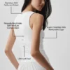 Canotta con reggiseno integrato Alo Softsculpt No Nonsense - Bianco