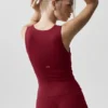 Canotta con reggiseno integrato Alo Softsculpt No Nonsense - Rosso Summer Romance