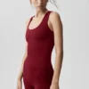 Canotta con reggiseno integrato Alo Softsculpt No Nonsense - Rosso Summer Romance