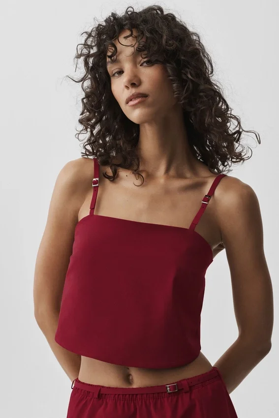 Canotta corta Connection - Rosso Summer Romance