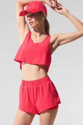 Canotta corta Sport Star – Rosso caramella